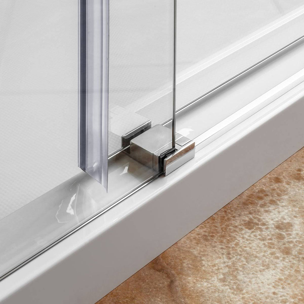 Frameless Sliding Shower Door Chrome S78361