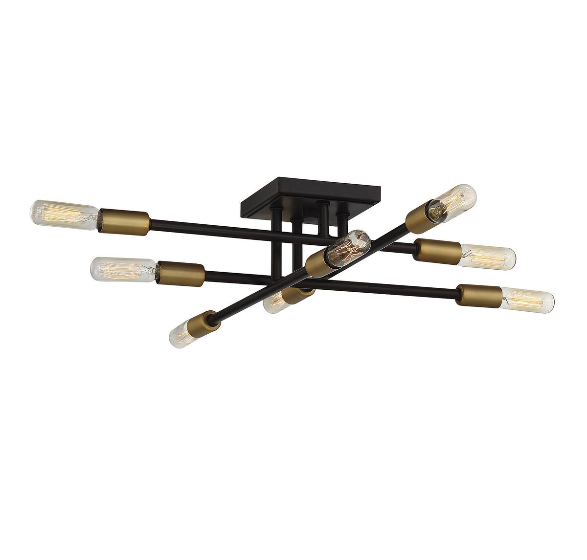Bronze 8 Light Semi Flush D481