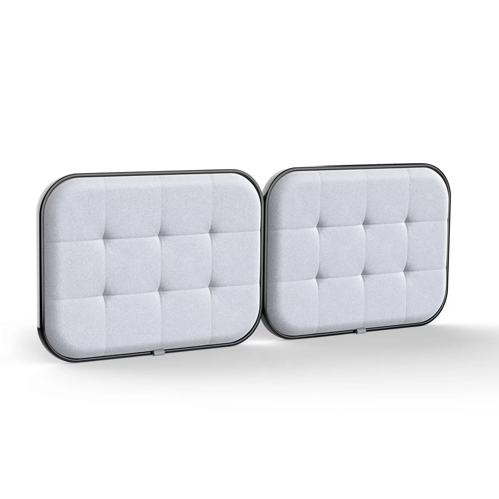 Upholstered Headboard for Cal King Size Bed, Velvet Fabric Gray C520861