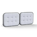 Upholstered Headboard for Cal King Size Bed, Velvet Fabric Gray C520861