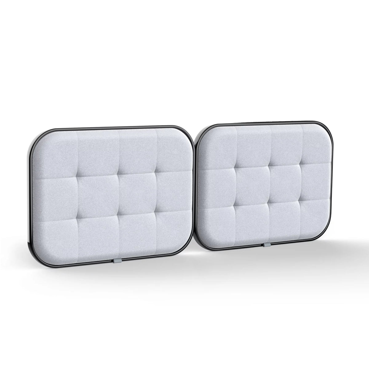 Upholstered Headboard for Cal King Size Bed, Velvet Fabric Gray C520861