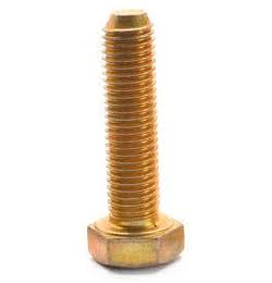 Hex Cap Screw Alloy Steel Yellow Zinc Plated Pk 500 D277424