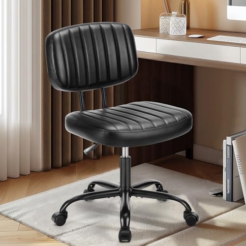 Deep Brown Height Adjustable PU Leather Swivel Office Chair I4878