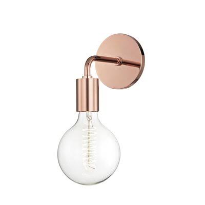 Polished Copper Armed Sconce W18359