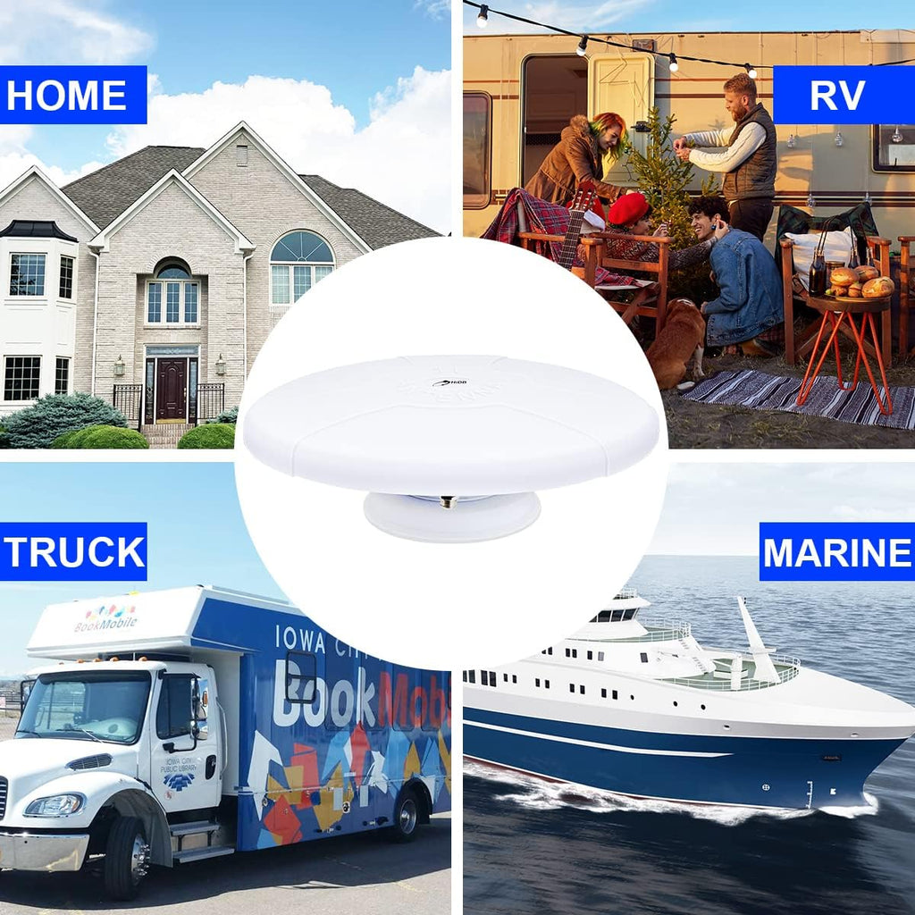 Amplified Digital HD TV Antenna with Magnetic Base, Pack of 2 V926