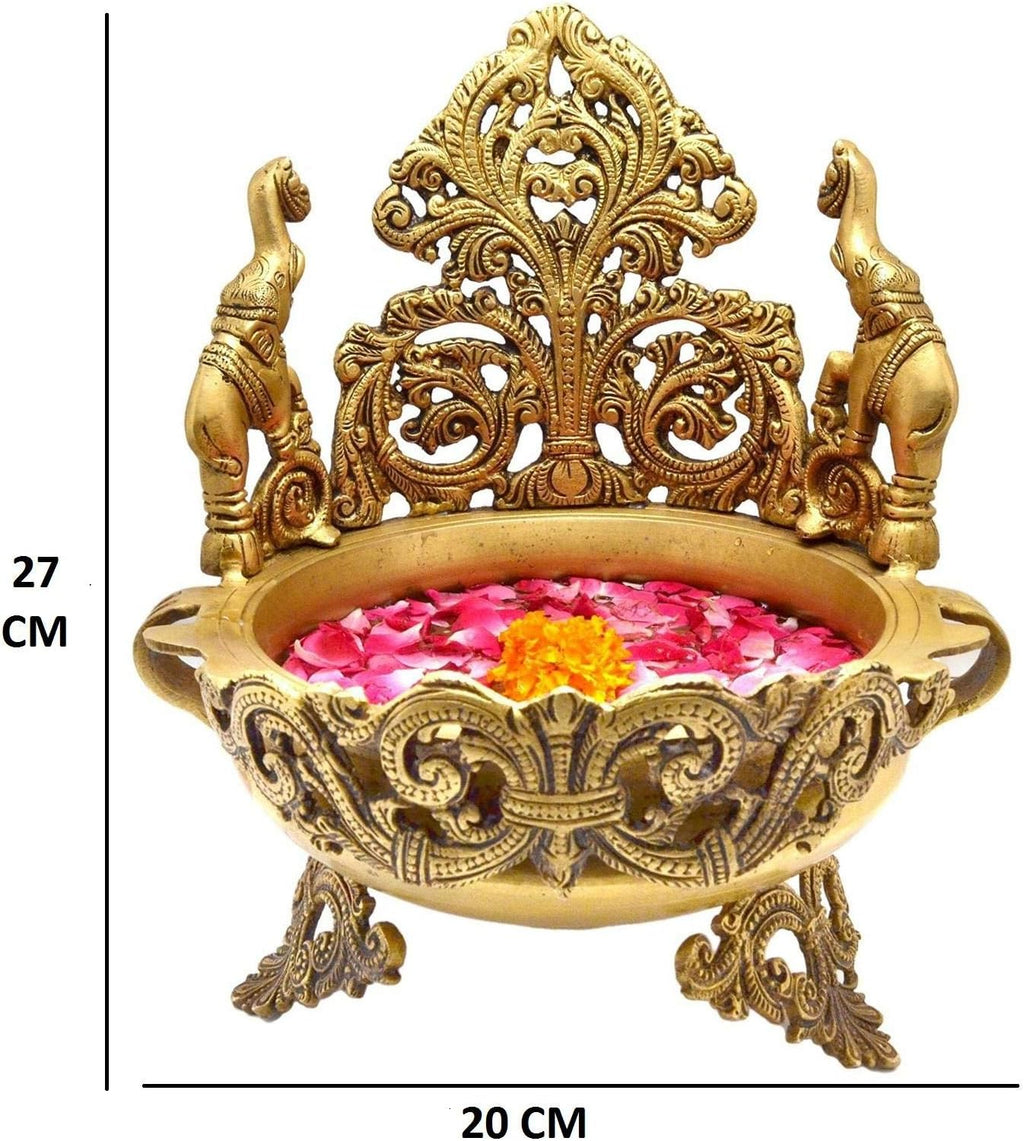 Brass Urli for Floral and Candle Decoration R9381