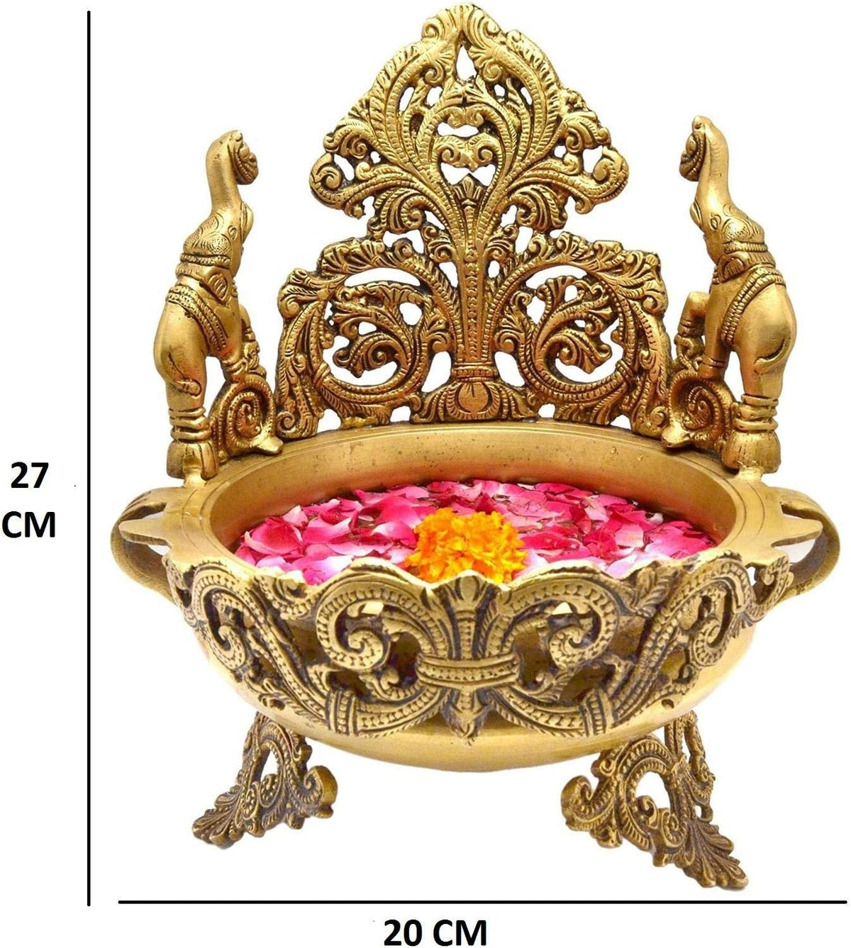 Brass Urli for Floral and Candle Decoration R9381