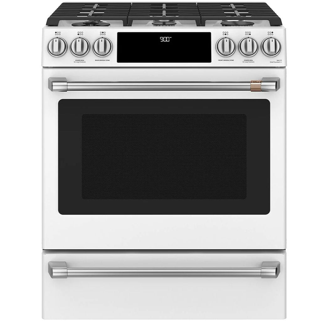 30 IN. 5.7 CU. FT. Slide-In Dual-Fuel Convection Range P504