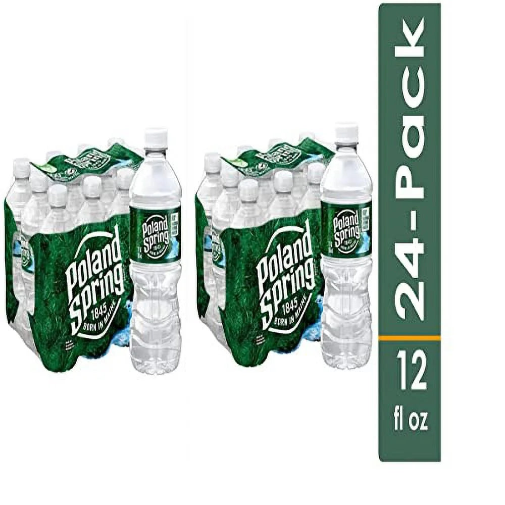 24 x 12 fl oz Natural Spring Water Plastic Bottles S604