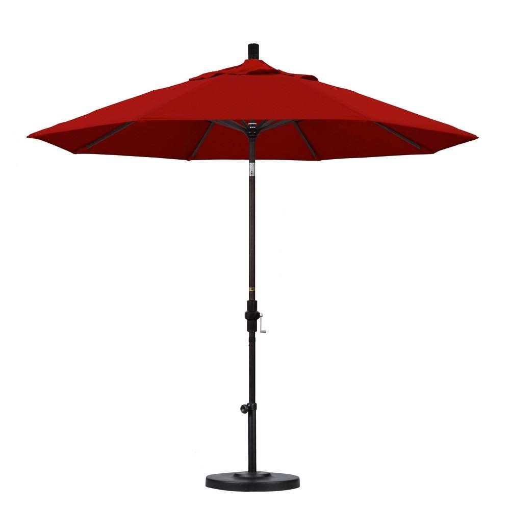 9' Aluminum Market Umbrella Hunter Green I40255