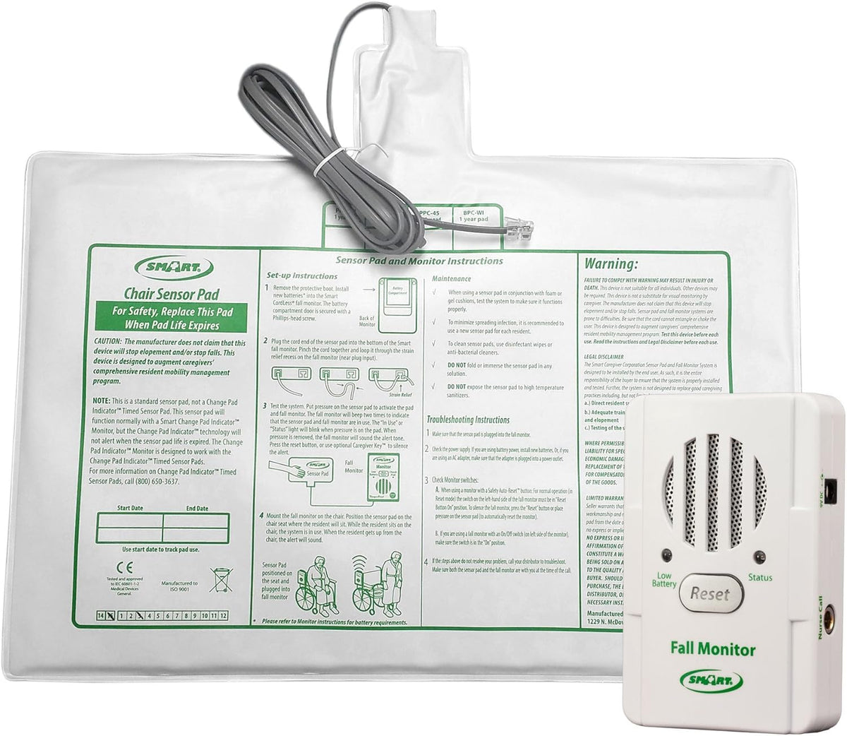 Exit Alarm with Chair Pressure Sensing Pad E510731