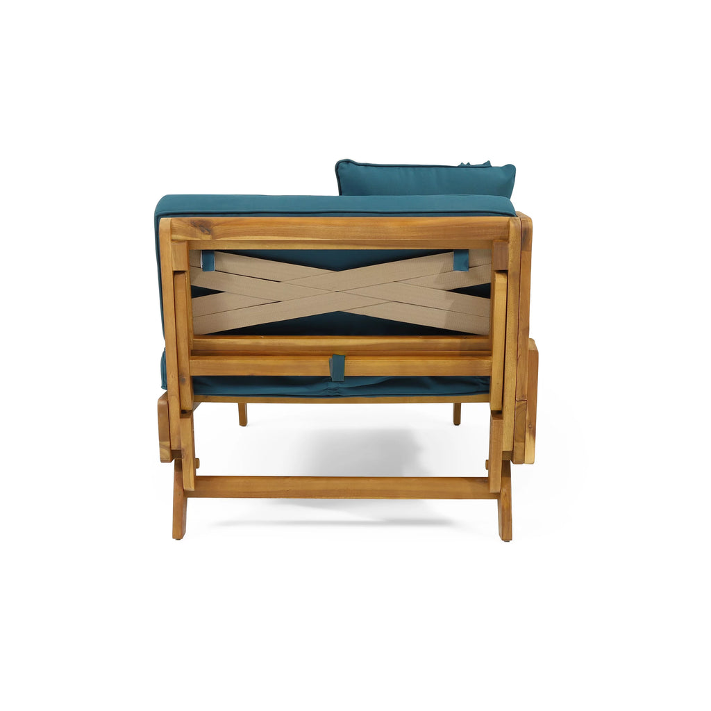 Acacia Wood Outdoor Expandable Daybed with Cushions G965