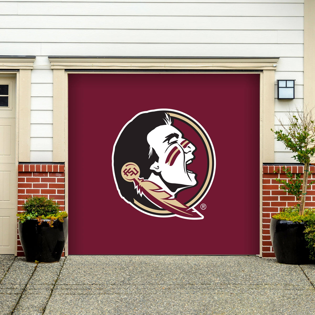 NCAA Single Garage Door Decor W9256
